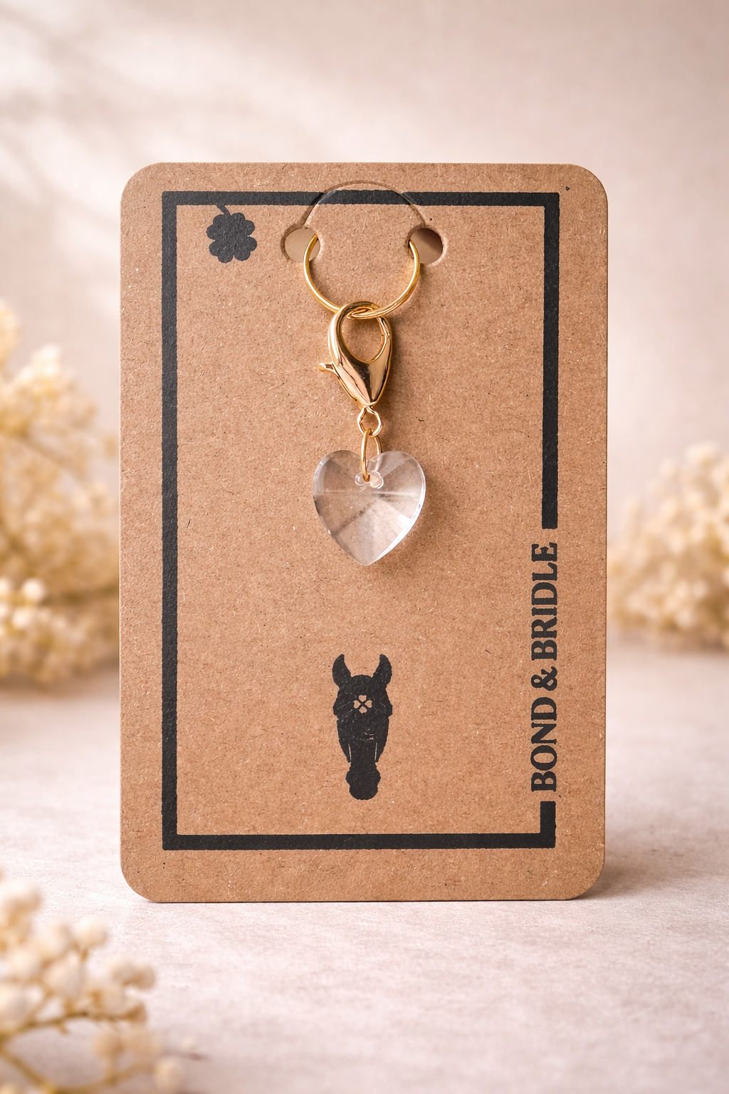 Lucky Charm Heart clear