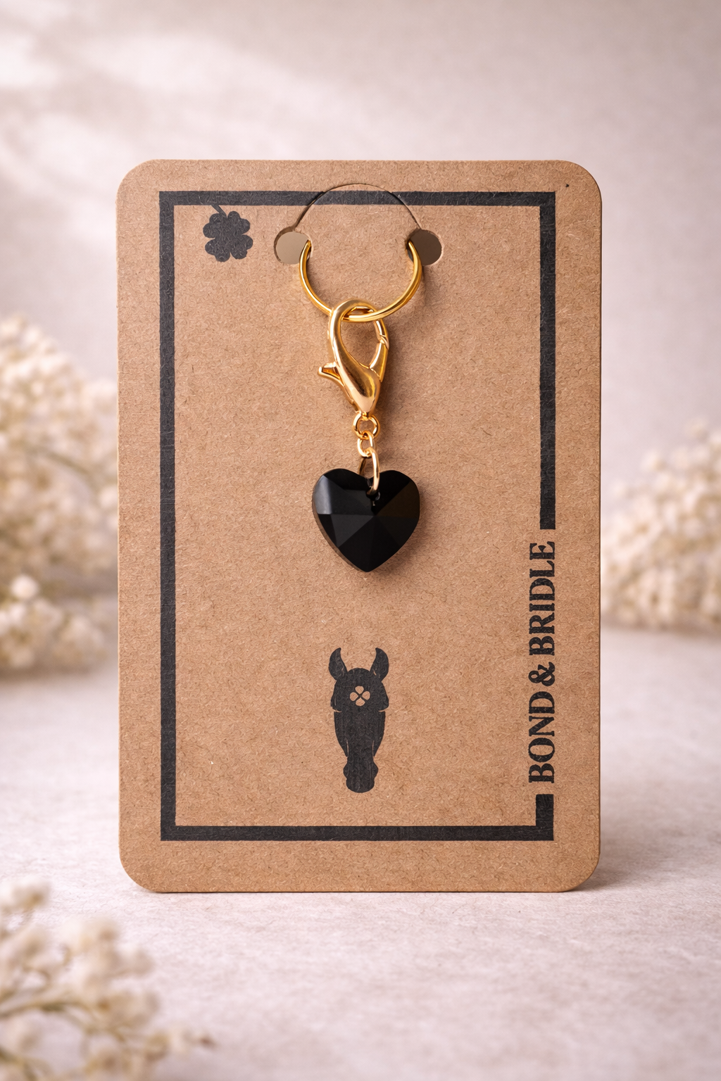 Lucky Charm Heart schwarz