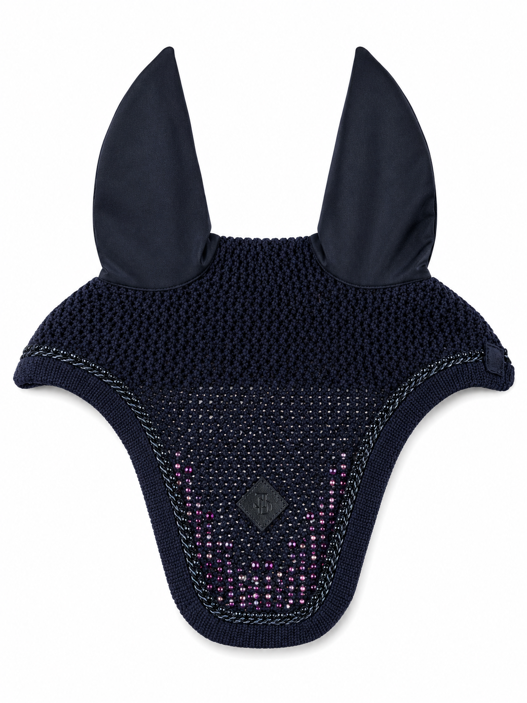 ED-Diamond Stripes Fliegenmütze schwarz pink