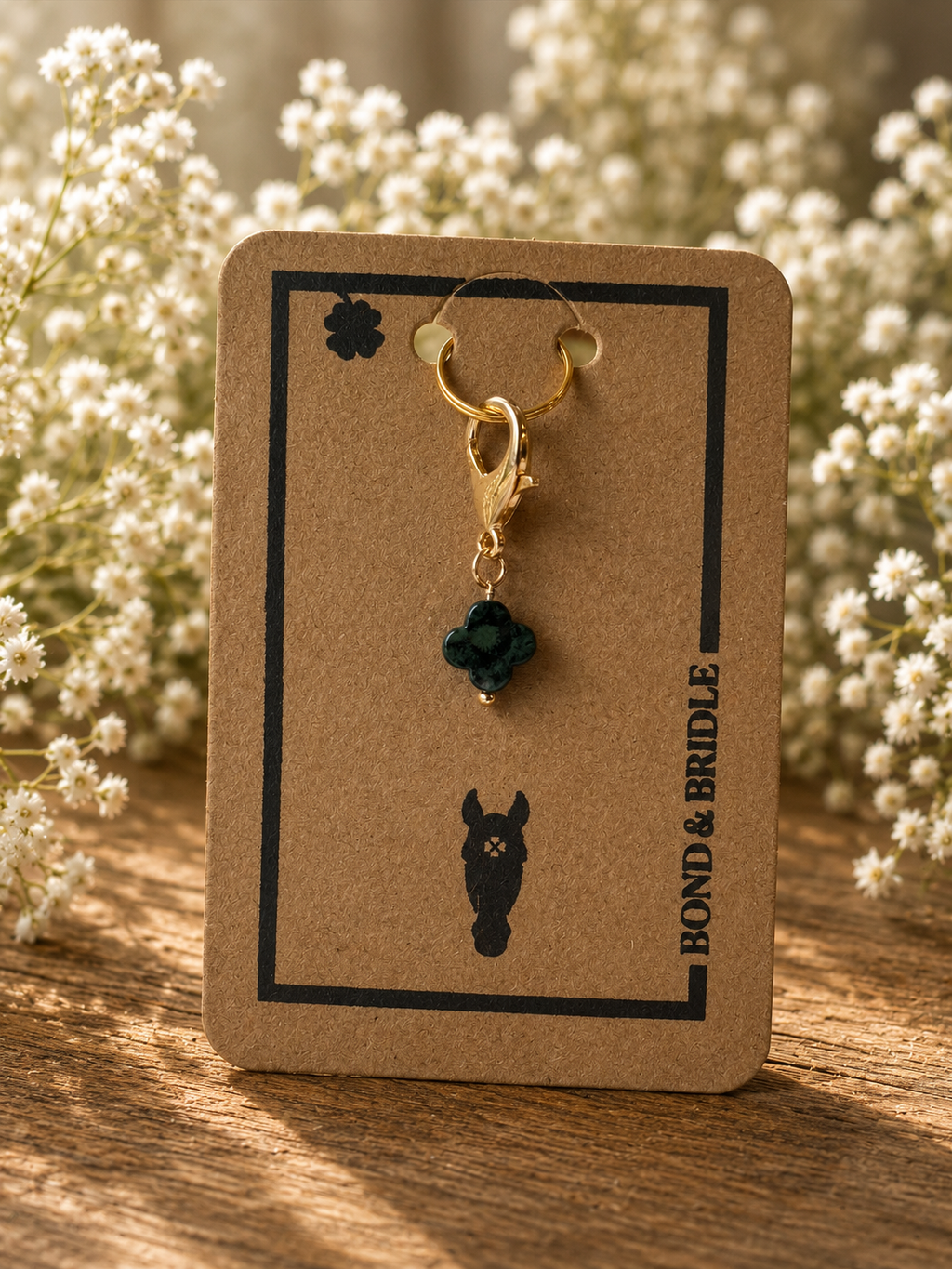 Lucky Charm Kleeblatt grün personalisiert
