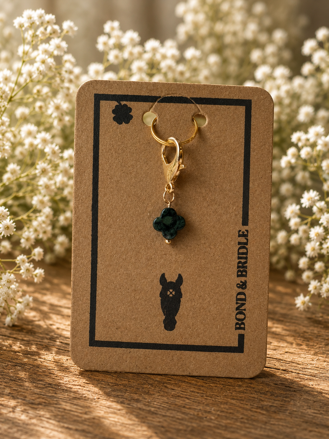 Lucky Charm Kleeblatt grün personalisiert