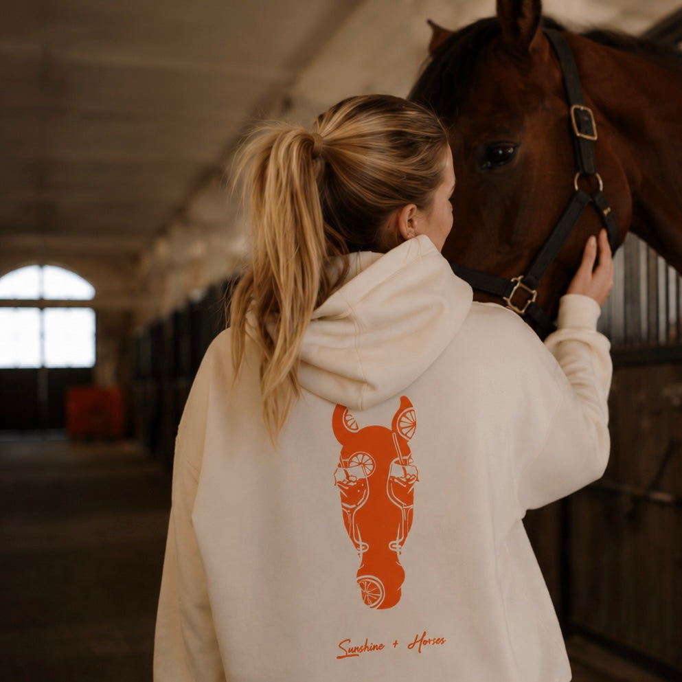 Jacke Sunshine + Horses creme/ orange