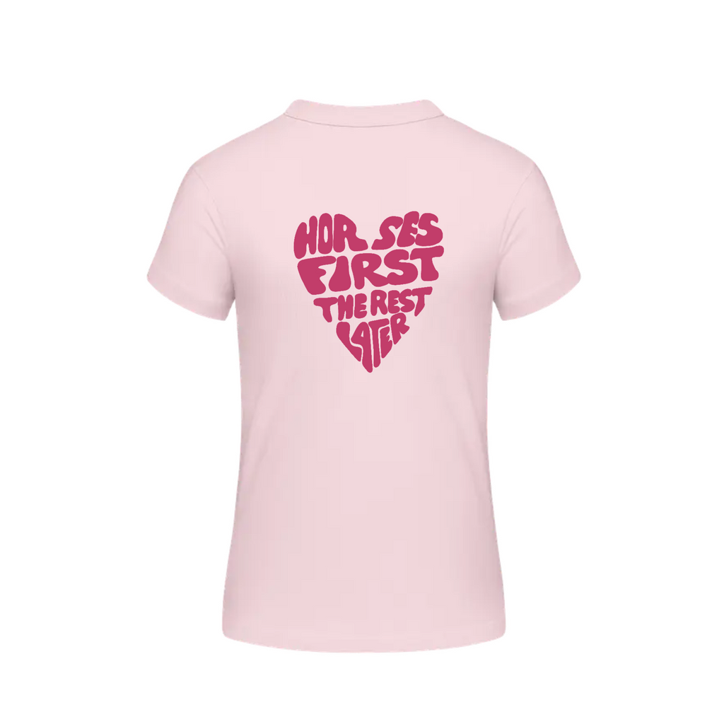 T-Shirt Horses First rosa/ pink