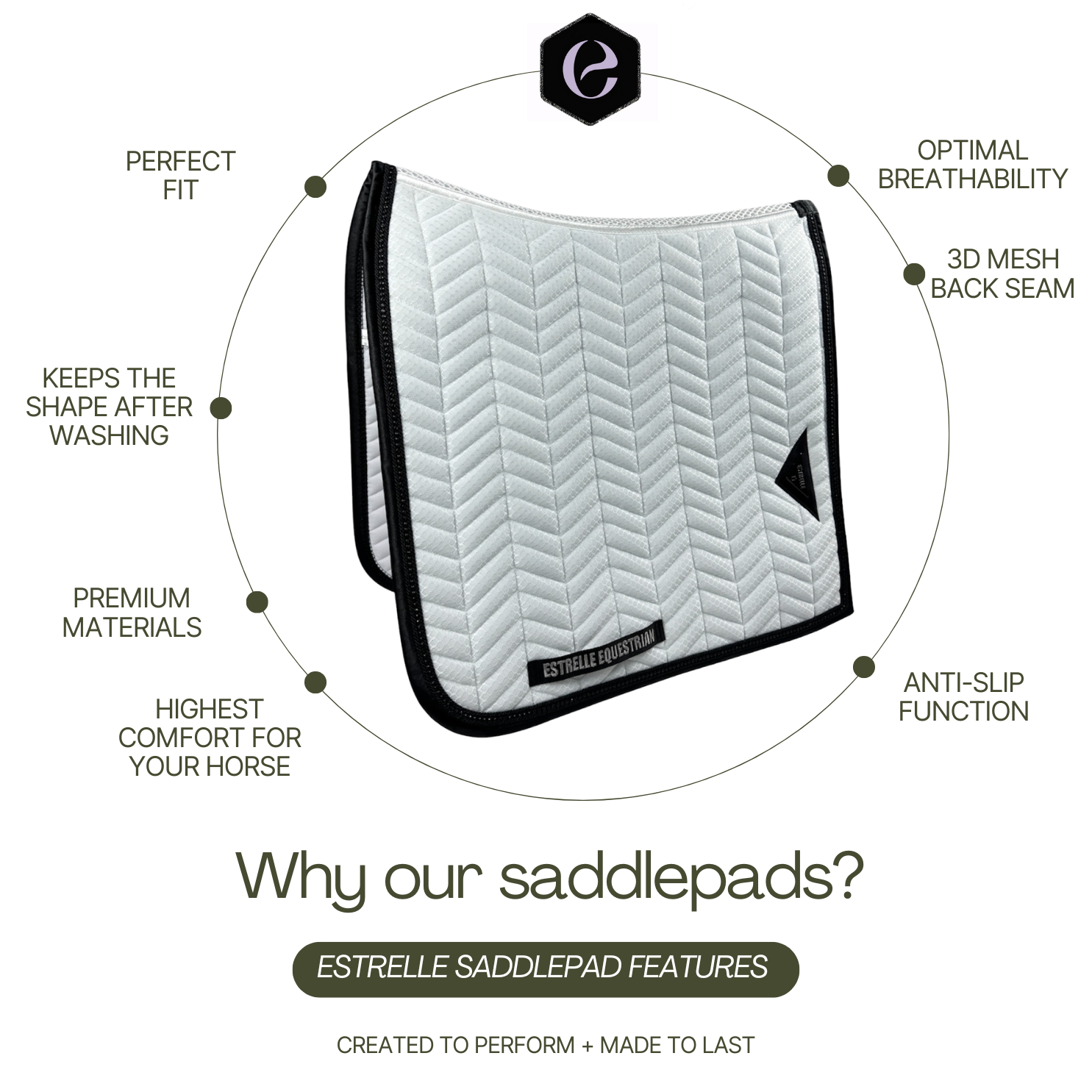 ED-Black Diamond Mesh Schabracke Jumping