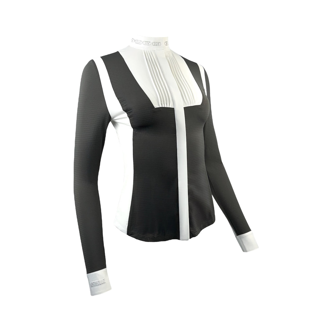 ED-Crystal Chain Turniershirt Long palm green
