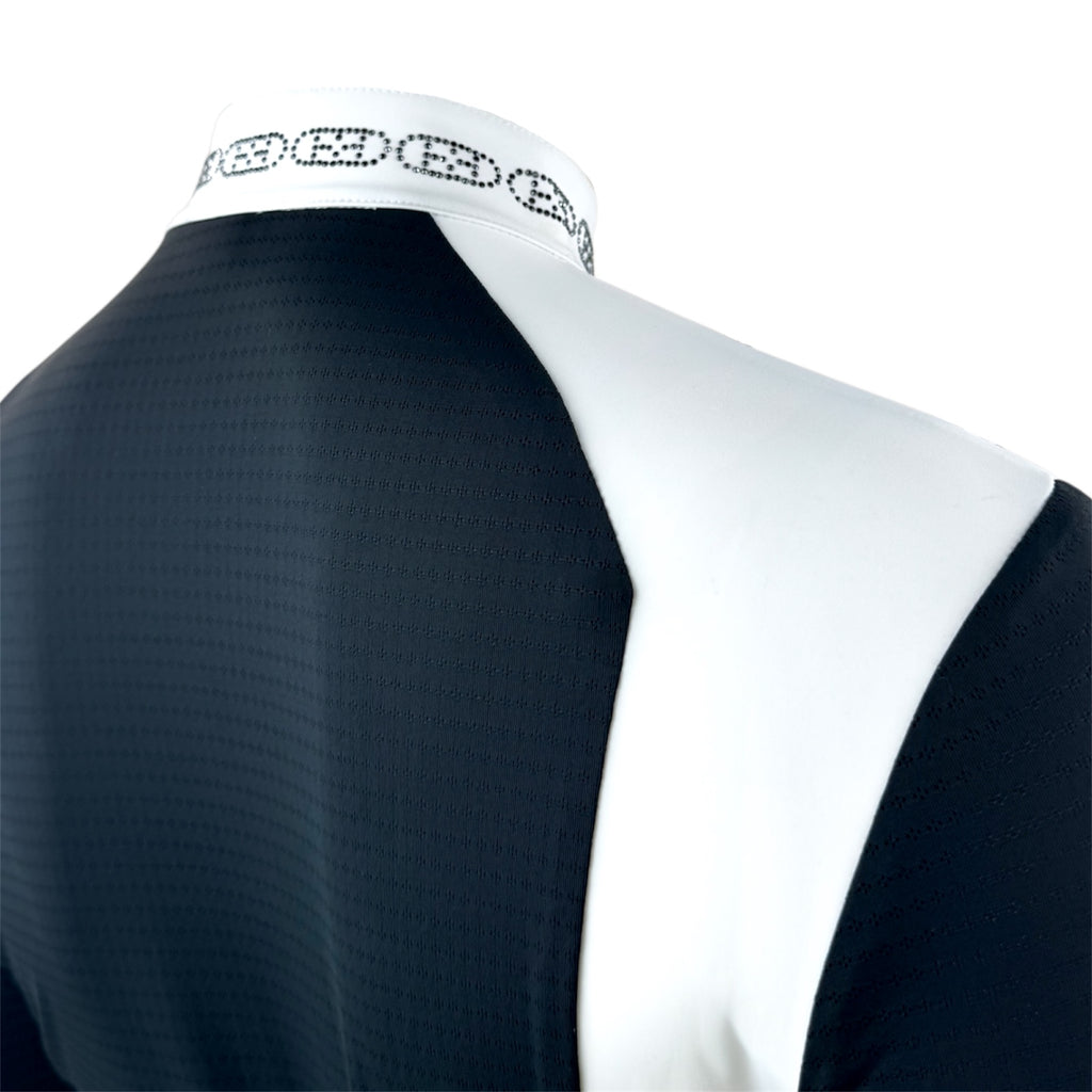 ED-Crystal Chain Turniershirt Long dark navy