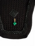 Lucky Charm Clover Malachit personalisierbar